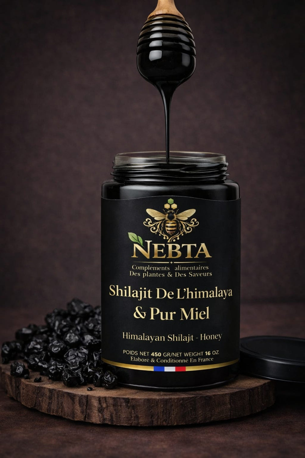 SHILAJIT D'HIMALYA EN RÉSINE PURE & MIEL